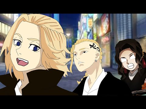 東京卍リベンジャーズ - 無限城にマイキーとドラケンが殴り込みアニメーション【tokyo revengers・DemonSlayer・Kimetsu no Yaiba・きめつのやいば】