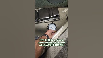 4L80E Transmission line pressure in reverse gear