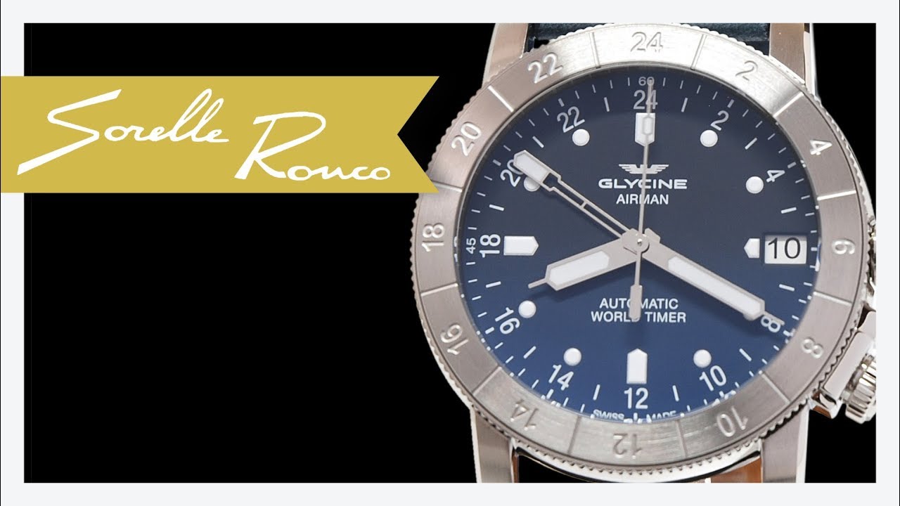 GLYCINE Airman 46 mm GMT - YouTube