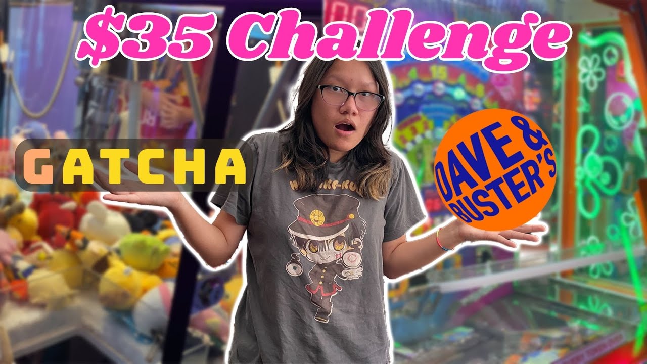 $35 Arcade Challenge | Gatcha VS Dave & Buster's in Orlando - YouTube