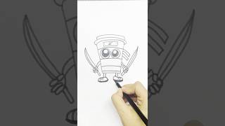 How to draw Cappuccino Assassino | Step by step drawing #shorts #drawing