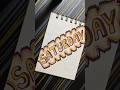 D - 61 | Lettering Through The Week ✍️📝 | [SATURDAY] #shorts #viral #lettering #calligraphy #art