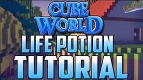 Cubeworld Tutorial : How to Craft Life Potions in Cube World!