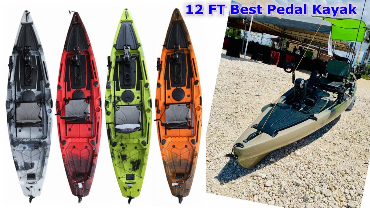 12 Foot Solo Sit on Top Angler Fishing Kayak Upright Aluminum Seat Foot