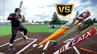 BATTLE FOR #1 | Rawlings Icon vs. Louisville Slugger Atlas vs. Marucci CatX | BBCOR Showdown