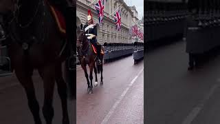 👍 A Perfect Salute in Perfect Silence🐎 #royalceremony #britisharmy #militarytradition #honor #shorts