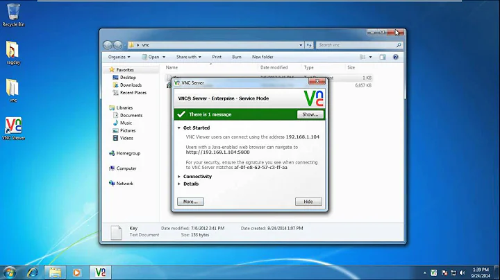 how to install real vnc for remote desktop  access