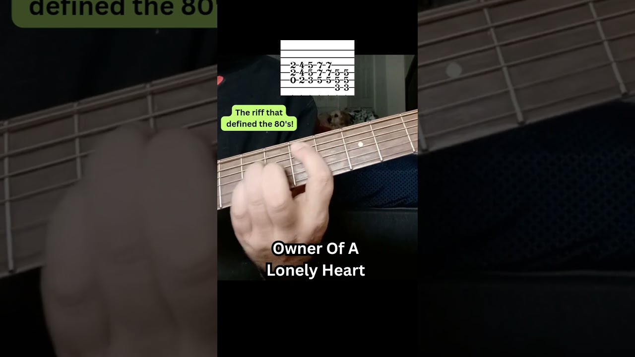Owner Of A Lonely Heart Guitar Tutorial