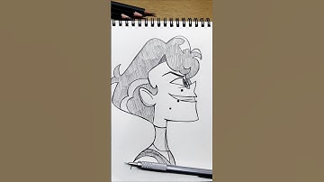 drawing "Alastor"🏨human form side profile #hazbinhotel #alastor #illustration #nostalgia #upsidedown