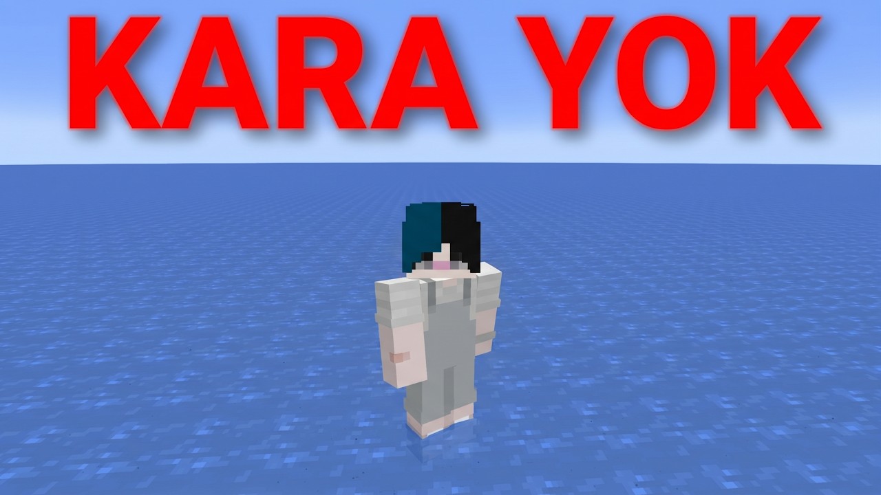 Minecraft'ta Tamamen SUDAN Oluşan Bir Dünyada 100 GÜN
