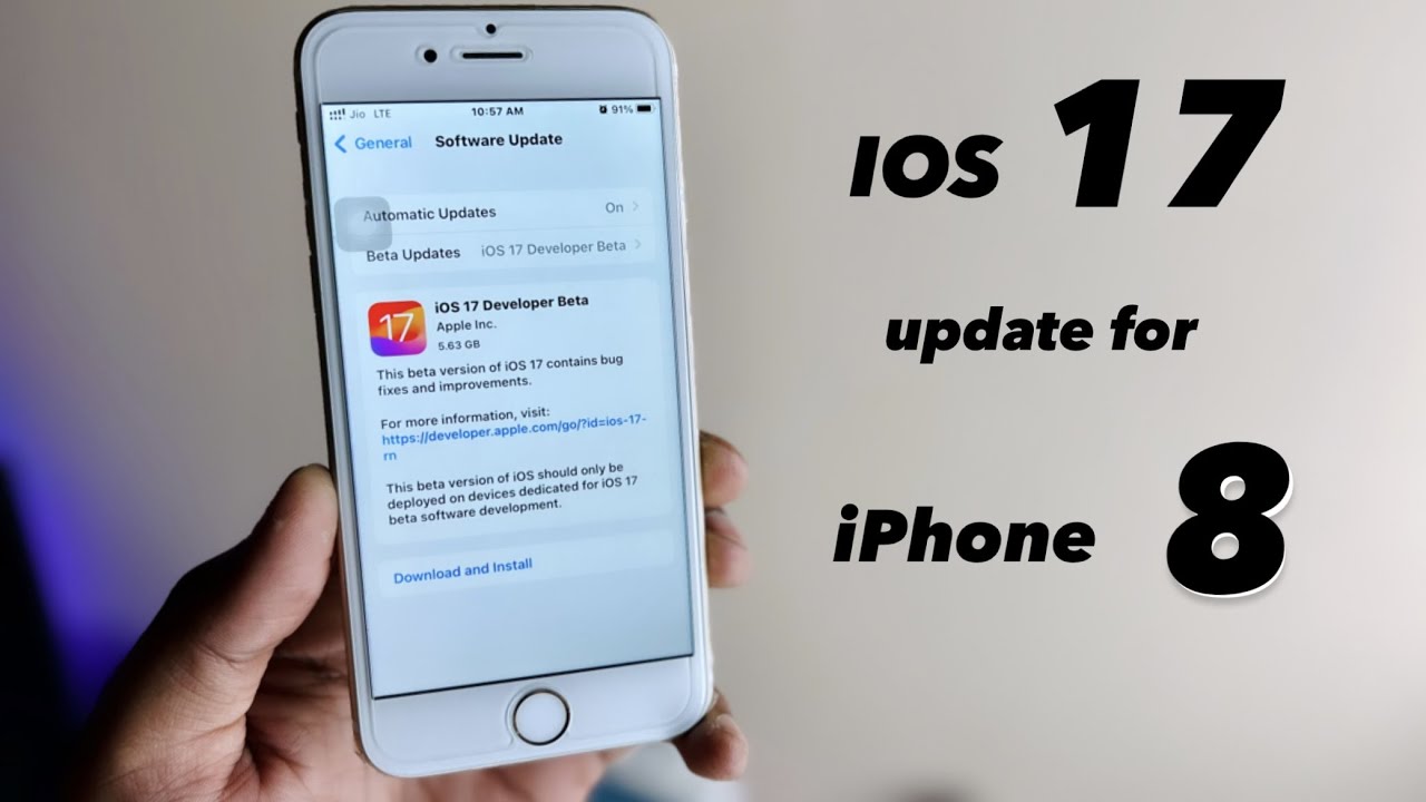 IOS 17 update for iPhone 8, 8+, X || How to install ios 17 on iPhone 8 -  YouTube