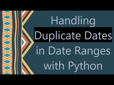 Handling Duplicate Dates
