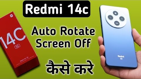Redmi 14c auto rotate screen kaise off kare, how to stop auto rotate screen in Redmi, auto rotation