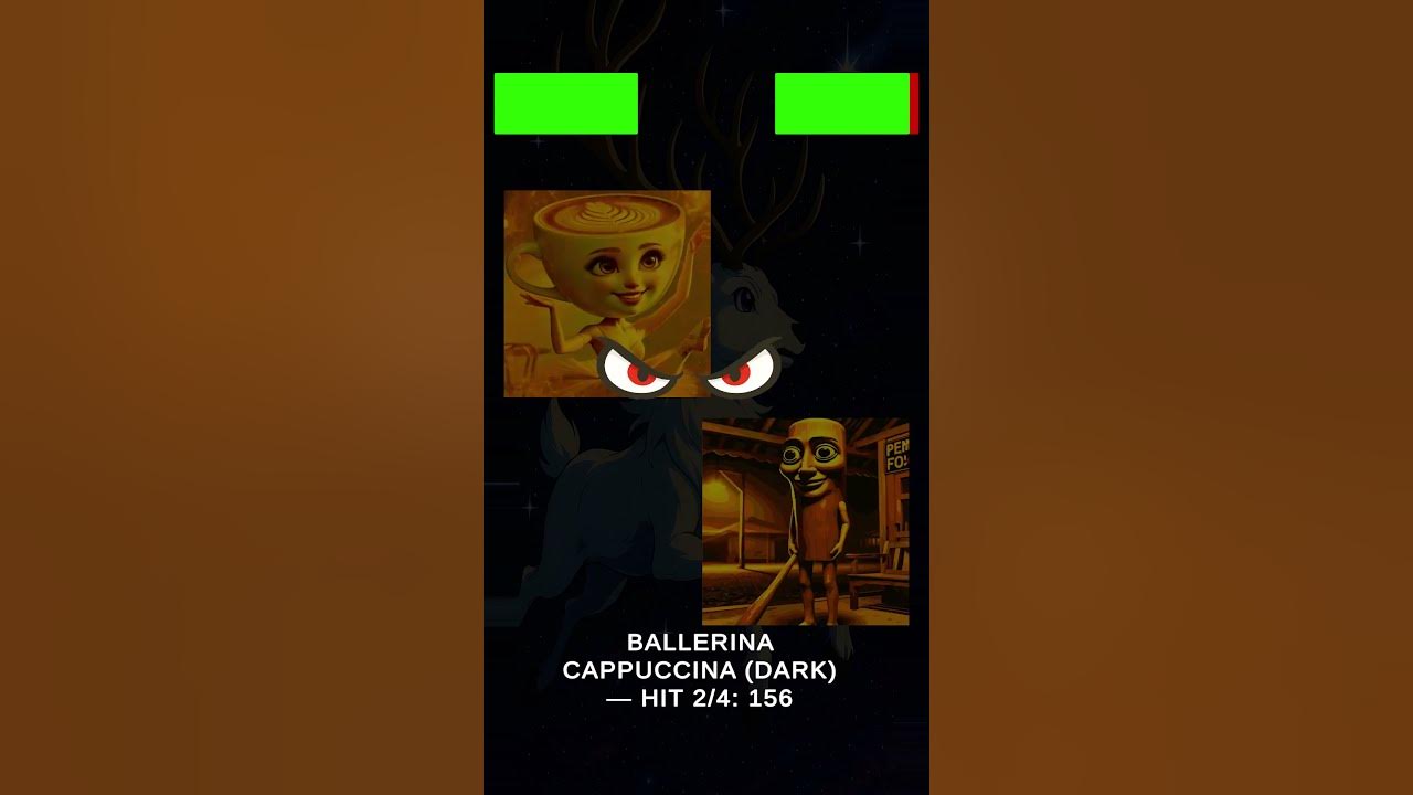 Dark Ballerina Cappuccina Trying to Bite Dark Tung Tung Tung Sahur in EPIC DUEL