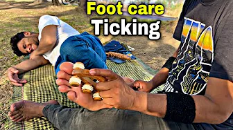 Ticklish Bliss: Revitalizing Foot Care Massage Experience!