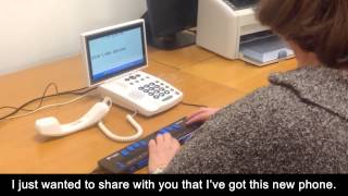 Braille CapTel trial: the first call - captioned