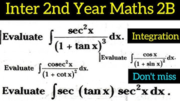 Integration Inter 2nd Year Maths 2B@maths naresh eclass