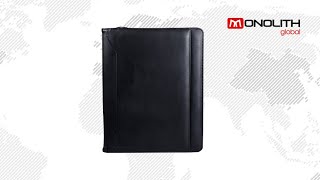 Leather look zipped tablet business folio (2945) screenshot 5