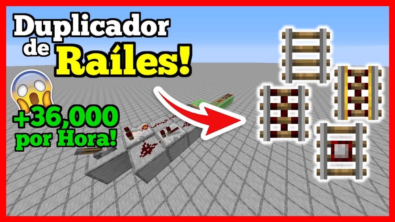 Super Duplicador De Railes 36 000 Por Hora Minecraft 1 15 2 Youtube