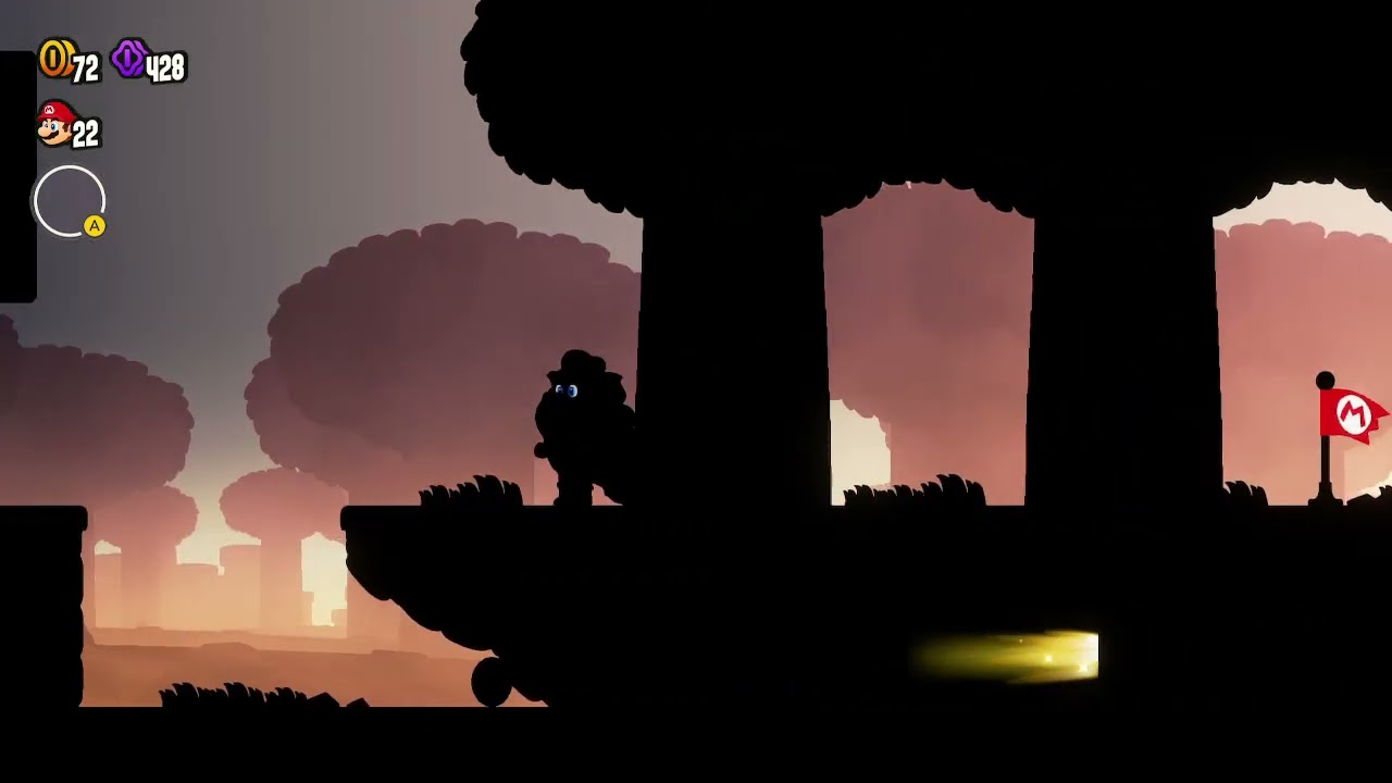 Mario Wonder. Tech : Ground pound raises height slightly. (Switch)