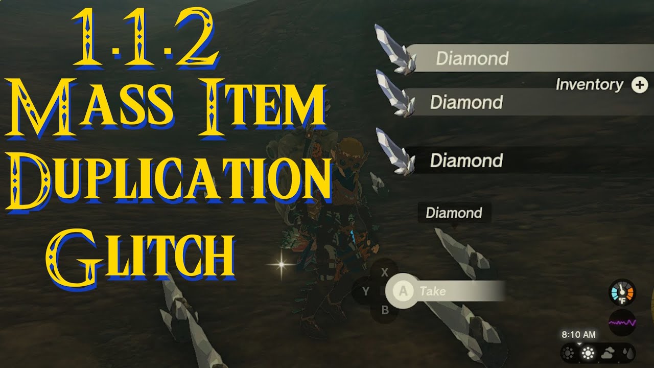 1.1.2 Mass Item Dupe Glitch in Tears of the Kingdom