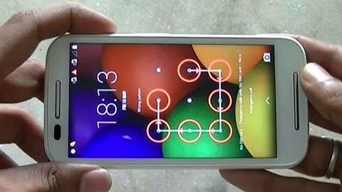 Moto E, G & X : Remove Pattern Password by Hard Reset