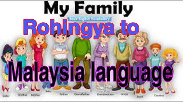 Family members name Bahasa Melayu in Rohingya language