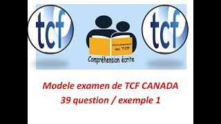(TCF Canada Compréhension Écrite (1