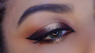 Spotlight eye and graphic eyeliner makeup tutorial | مكياج السبوت لايت مع ايلاينر الهبة
