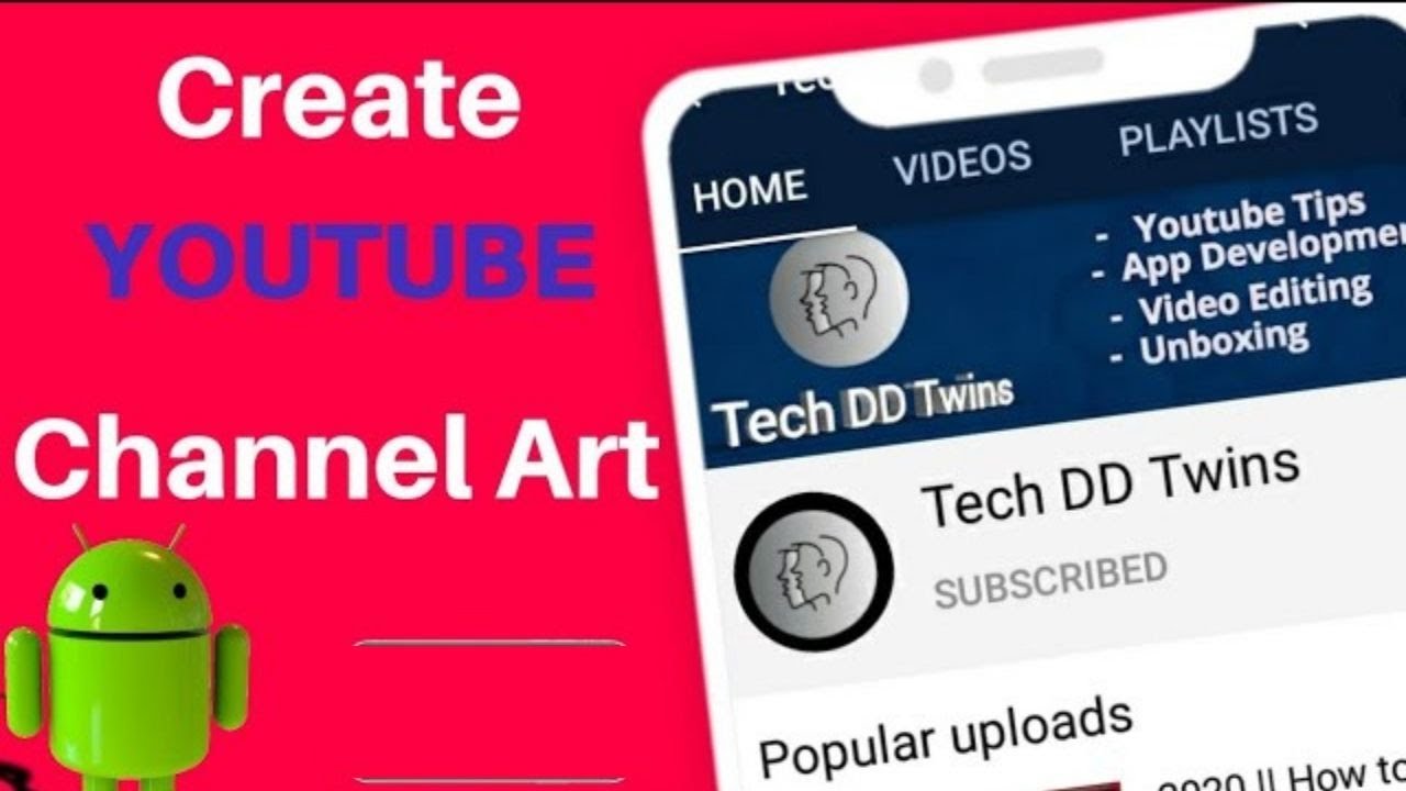 2021 || How to Create YouTube Channel Art in android || Create YouTube banner on android