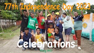 77th Independence Day Celebrations I Wall Painting Works 2023 (Vlog#47)
