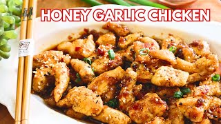 10 MINUTE Easy Chili Honey Garlic Chicken Recipe | Easy Dinner + Quick Side