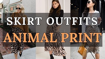 Modetrends 2024 | Rokken met dierenprint | Draagbare modetrends 2024