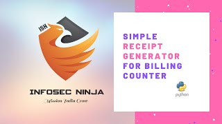 Python Program - 9 | Receipt Generator Wealth