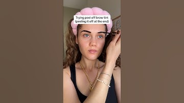 PEEL OFF BROW TINT😁 #beautyhacks #makeuphacks #skincare #browtint #browdye #naturalmakeup #thatgirl