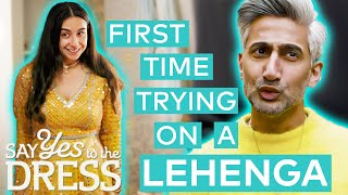 Bride-To-Be Tries An Indian Dress For The First Time With Tan Say Yes To The Dress With Tan France