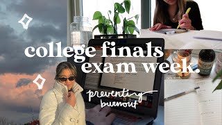 a productive finals exam week vlog | study w/ me & mental health check-in