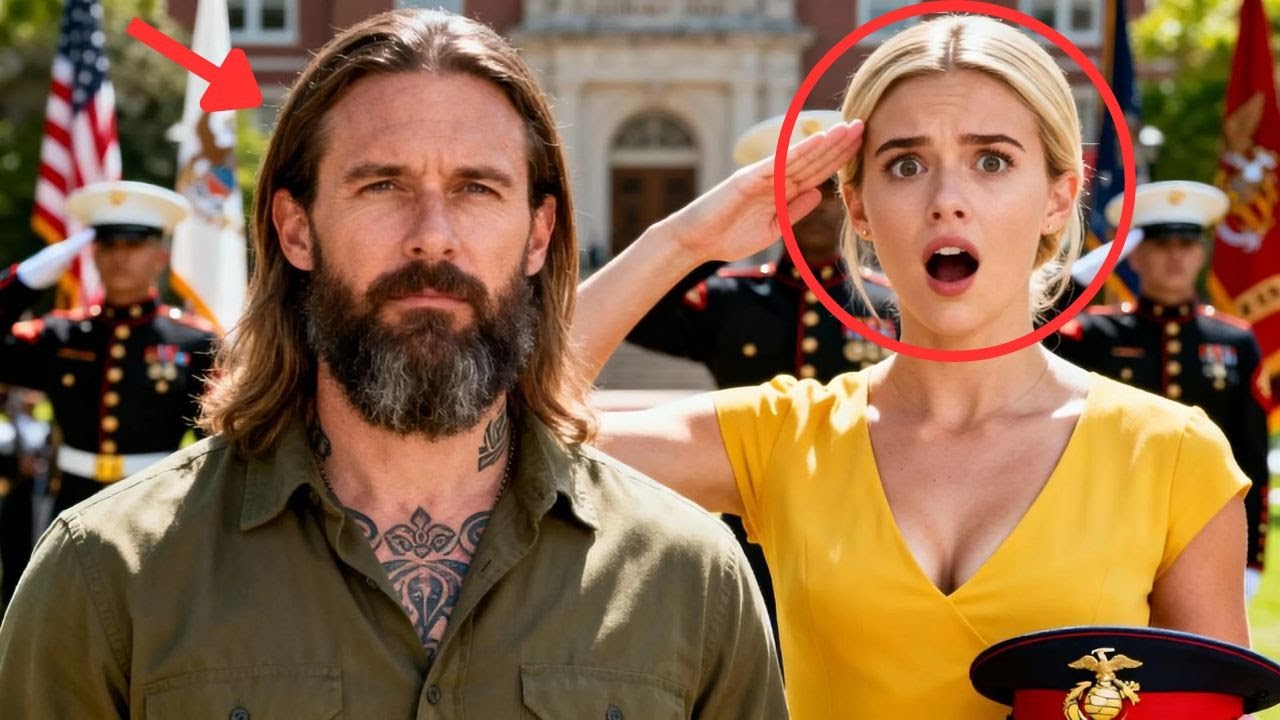 Single Dad Janitor Attended Graduation — His Tattoo Shocked A USMC Captain