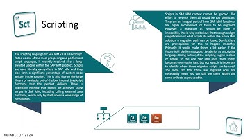 SAP IdM Migration Guidelines: Scripting