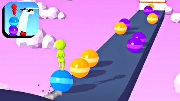 Stack Rider 🟡🌈🌟 All Levels 104-105 Gameplay (iOS,Android)