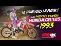 Le champion du monde Mickaël Pichon, remonte sur la Honda CR 125 de 1993 d'un abonné !!