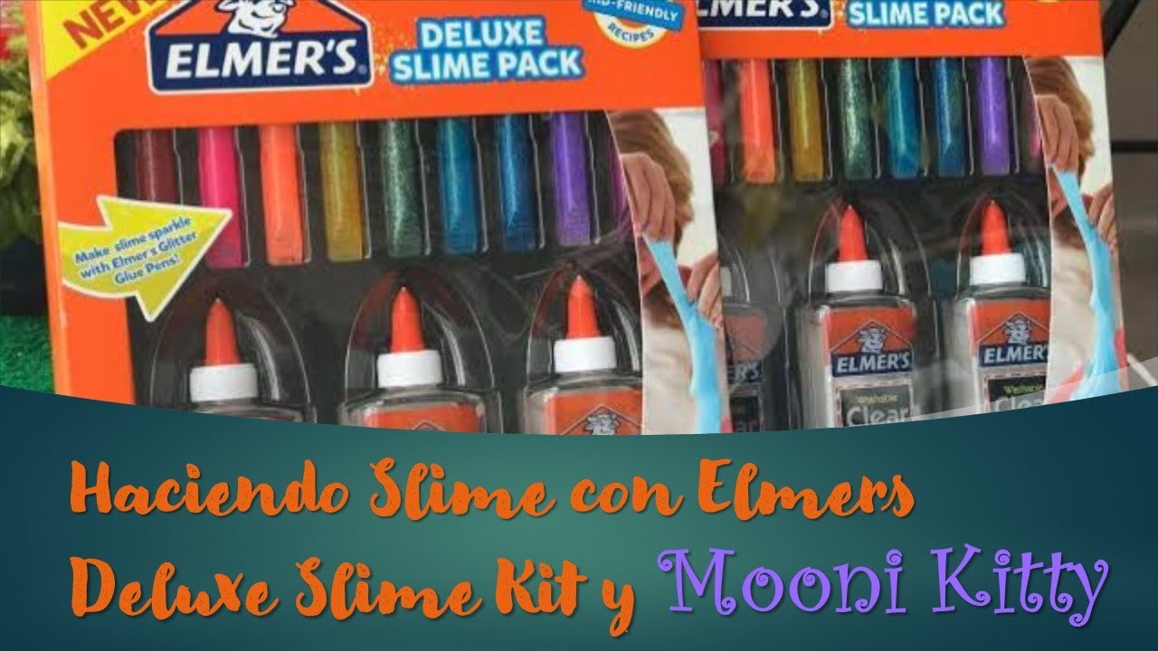 Haciendo Slime con Elmers Deluxe Slime Kit y Mooni Kitty - YouTube