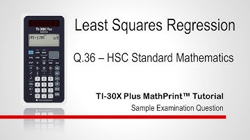 HSC Standard Maths Exam Question 36 - Cricket Chirps - Explanation + Solution | TI-30XPlus MathPrint