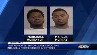 2 men arrested in connection to deadly shooting in Russell neighborhood