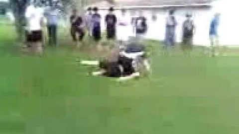 REAL backyard mma fighting- Me (Micah Downs) vs Tr...