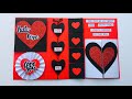 Beautiful Handmade Valentine's Day Card Idea||Diy Greeting Cards For Valentine’s Day