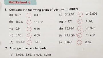 DAV class 5 maths unit 5 worksheet 6 - all questions solved
