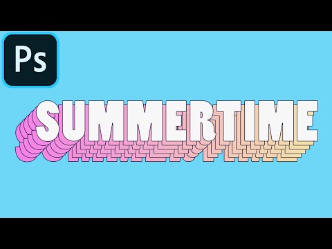 Photoshop Tutorial: Fun Repeated Pop Text Effect