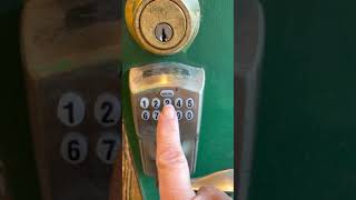 Changing PROGRAM CODE for Digital Schlage Door Lock.