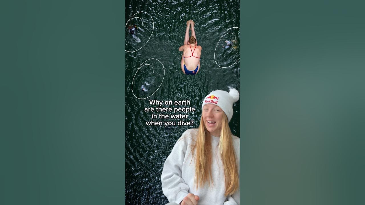 Why are safety divers in the water when we high dive? 🤿 bravegang 